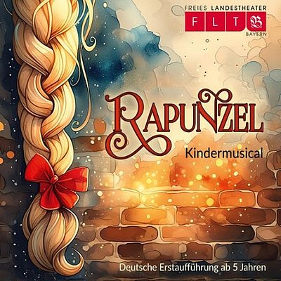 dicker blonder geflochtener Zopf symbolisch für das Märchen Rapunzel nach den Gebr. Grimm